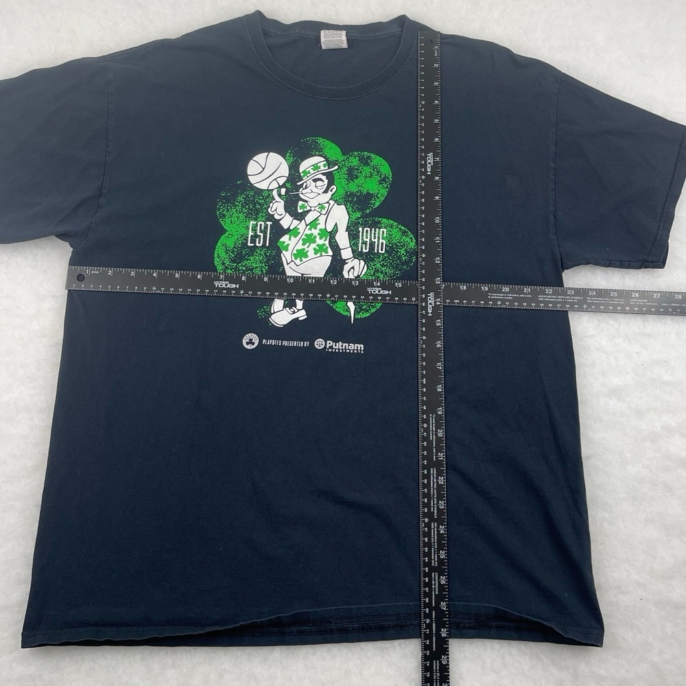 Boston Celtics Tshirt Lucky The Leprechaun Men's XL Playoff Tee Black - Picture 5 of 6